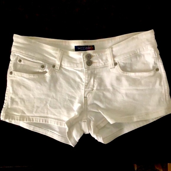 Levi's Pants - LEVIS JEANS White Womens Denim Shorts Juniors Size 11